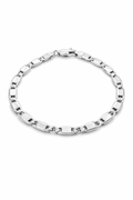 Pulseira Prata 925 Masculino Piastrine 20cm 5,1g