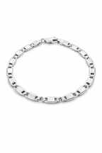 Pulseira Prata 925 Masculino Piastrine 20cm 5,1g