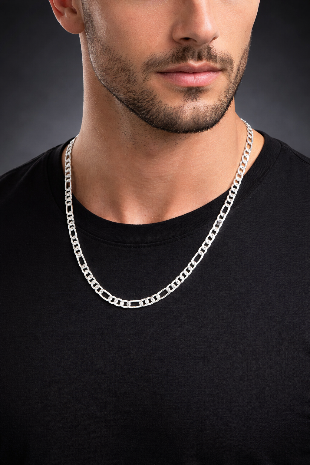 Corrente Prata 925 Masculino Elo 3x1 55cm 0,5cm 17,8g