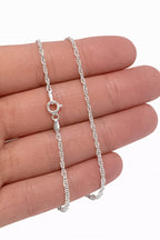 Corrente Prata 925 Feminina Singapura 45cm 2,3g