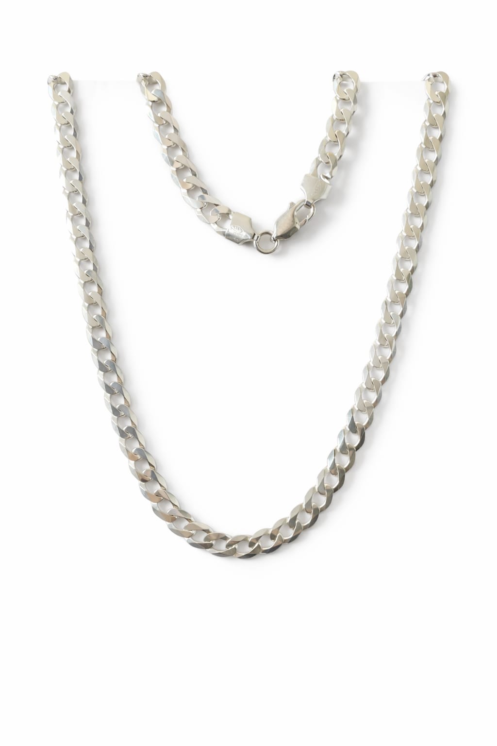 Corrente Prata 925 Masculino Grumet 55cm 0,7cm 23,8g