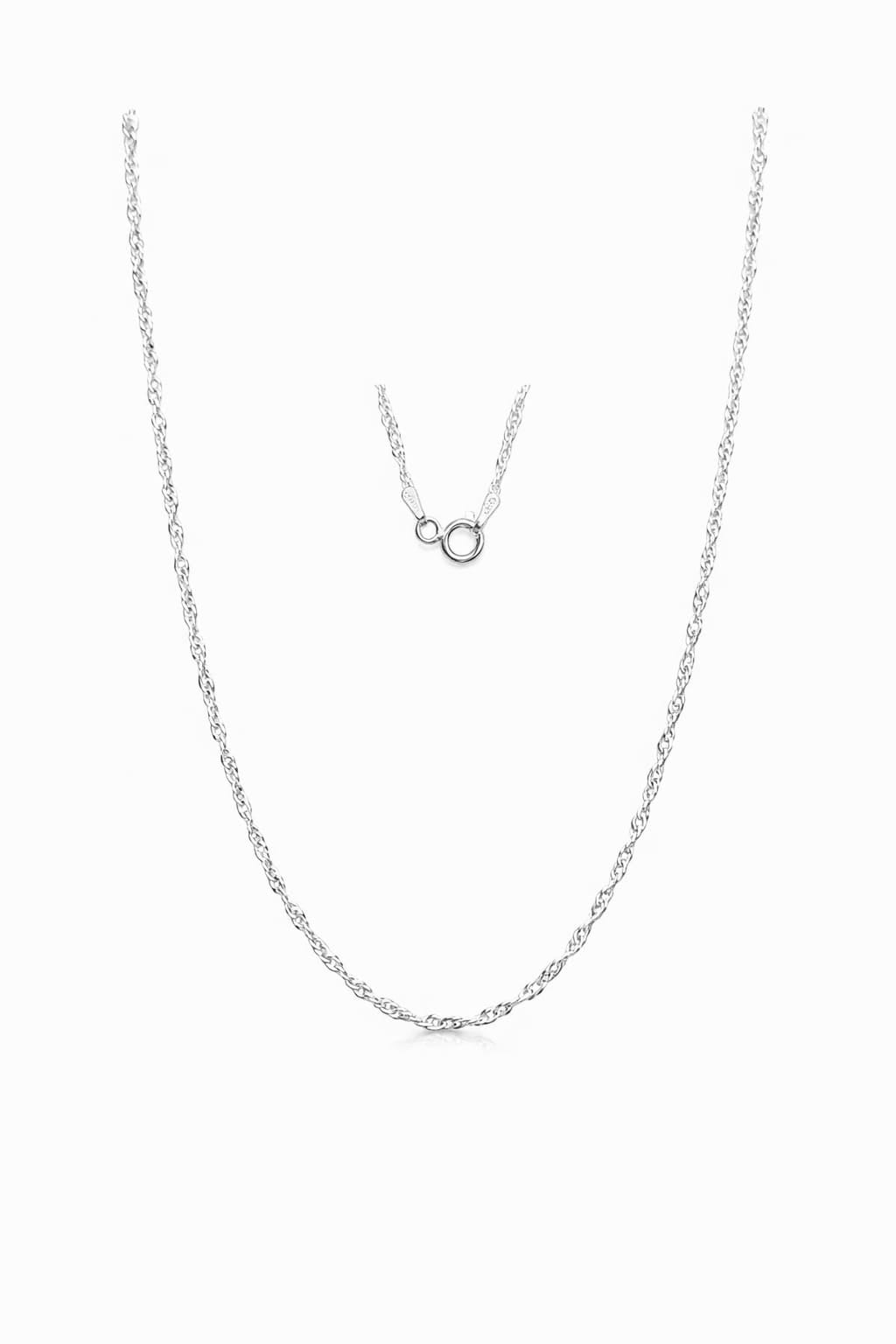 Corrente Prata 925 Feminina Singapura 40cm 2,0g