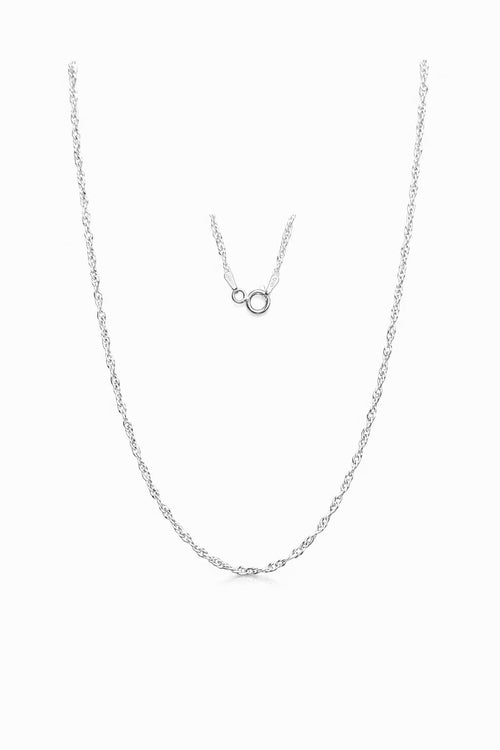 Corrente Prata 925 Feminina Singapura 40cm 2,0g